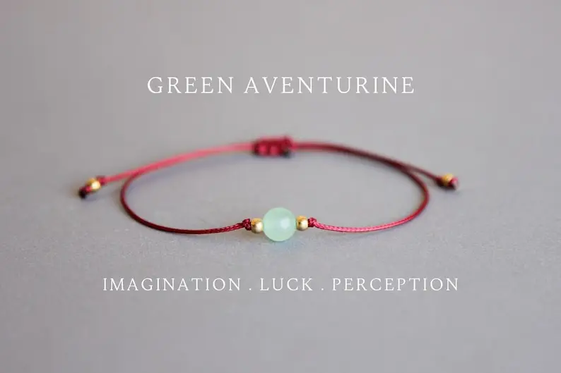 Coordinates Bracelet - グリーン アベンチュリン クリスタル オプティミズム ジョイ 幸運