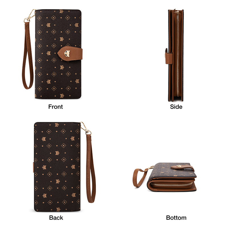 FOXER 女性用長財布 カード&パスポートホルダー スタイ - Monogram Keychain Leather のレビューと価格