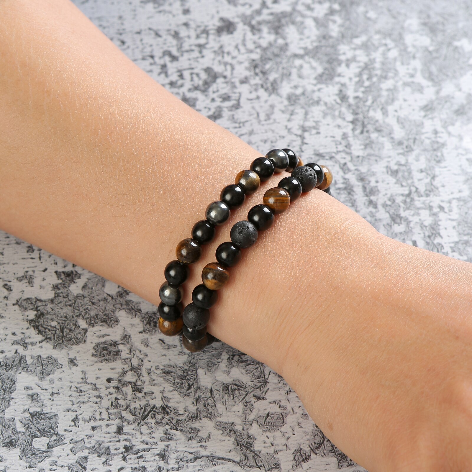 2ピース/セットトリプルプロテクションブレスレット-タイガー - Coordinates Bracelet のレビューと価格