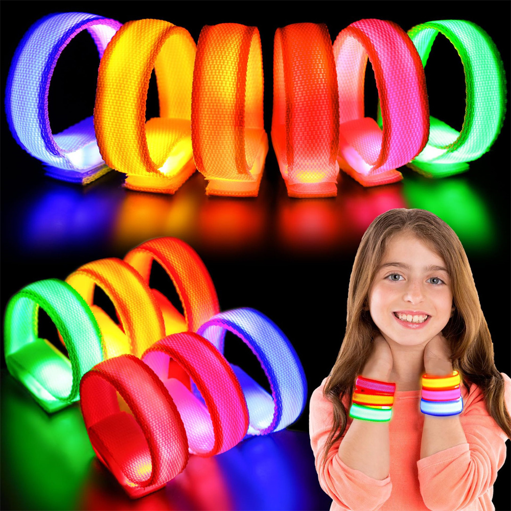 LED反射ナイロンブレスレット,調節可能なアームバンド,発光 - Coordinates Bracelet のレビューと価格