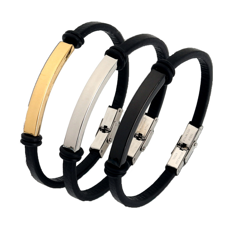 男性と女性のためのカスタマイズ可能な革のブレスレット,ユニセ - Coordinates Bracelet のレビューと価格
