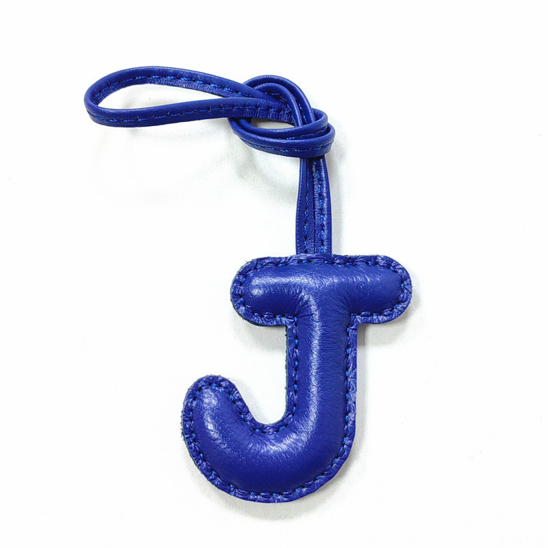 アリラタン 新トレンド 英語文字 J チャーム アクセサリー - Monogram Keychain Leather のレビューと価格