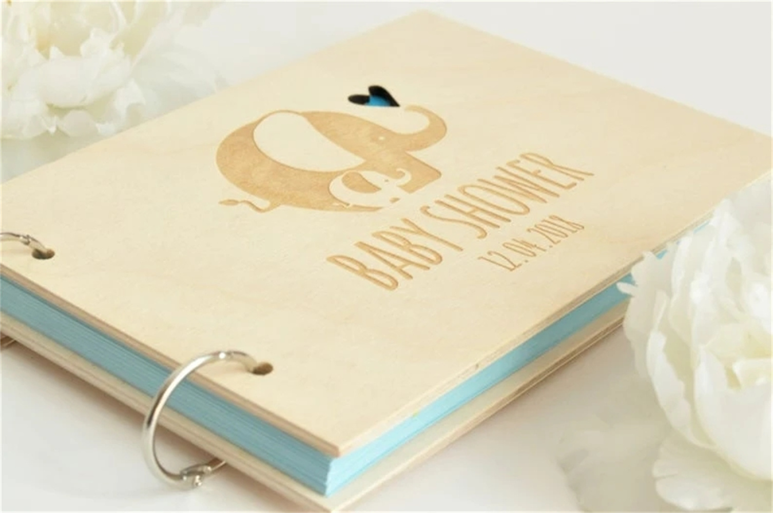 木製のベビーシャワー,パーソナライズされた写真,ゲストブック - Custom Photo Book のレビューと価格