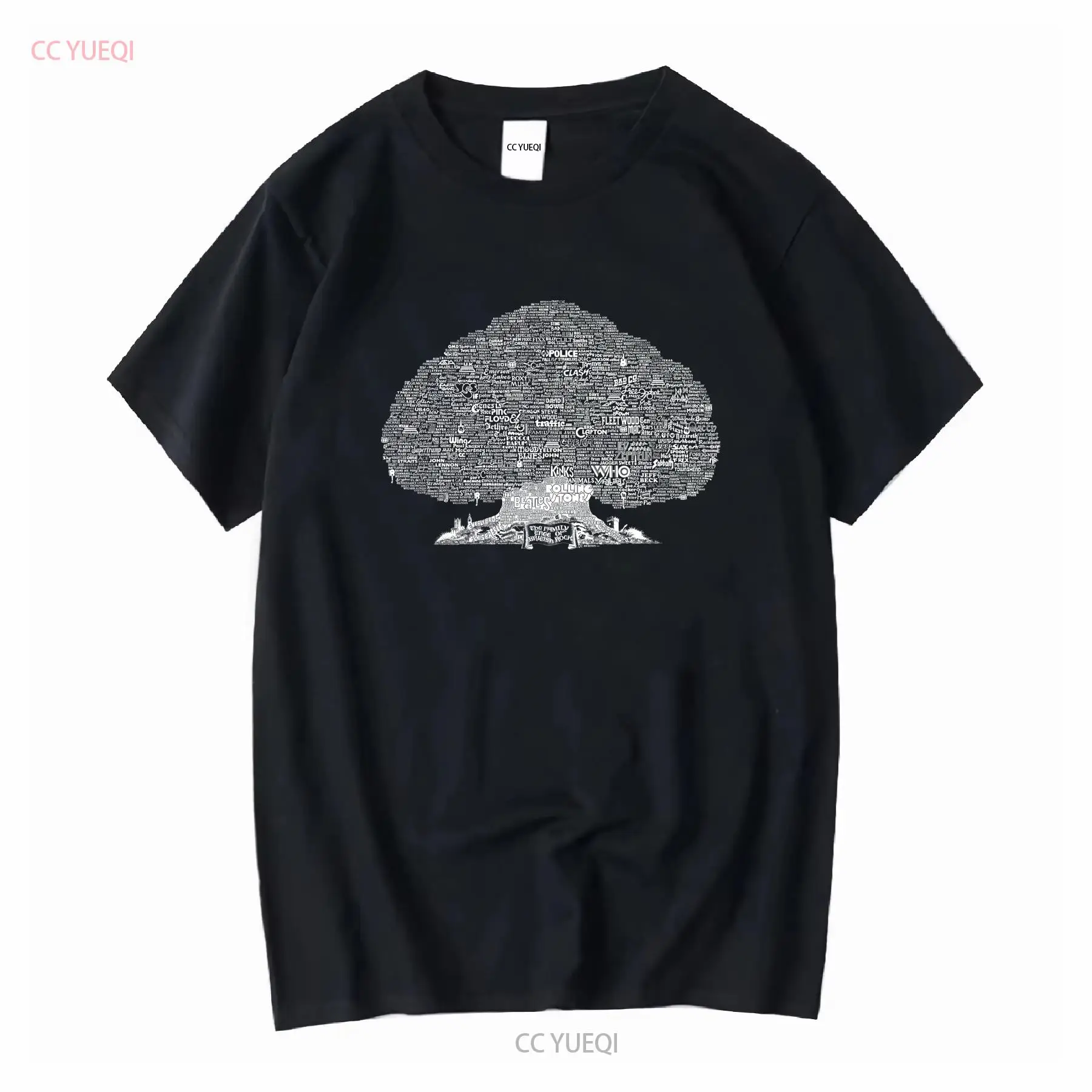 ファミリーツリー オブ ブリティッシュ ロック Tシャツ ヴ - Family Tree Print のレビューと価格