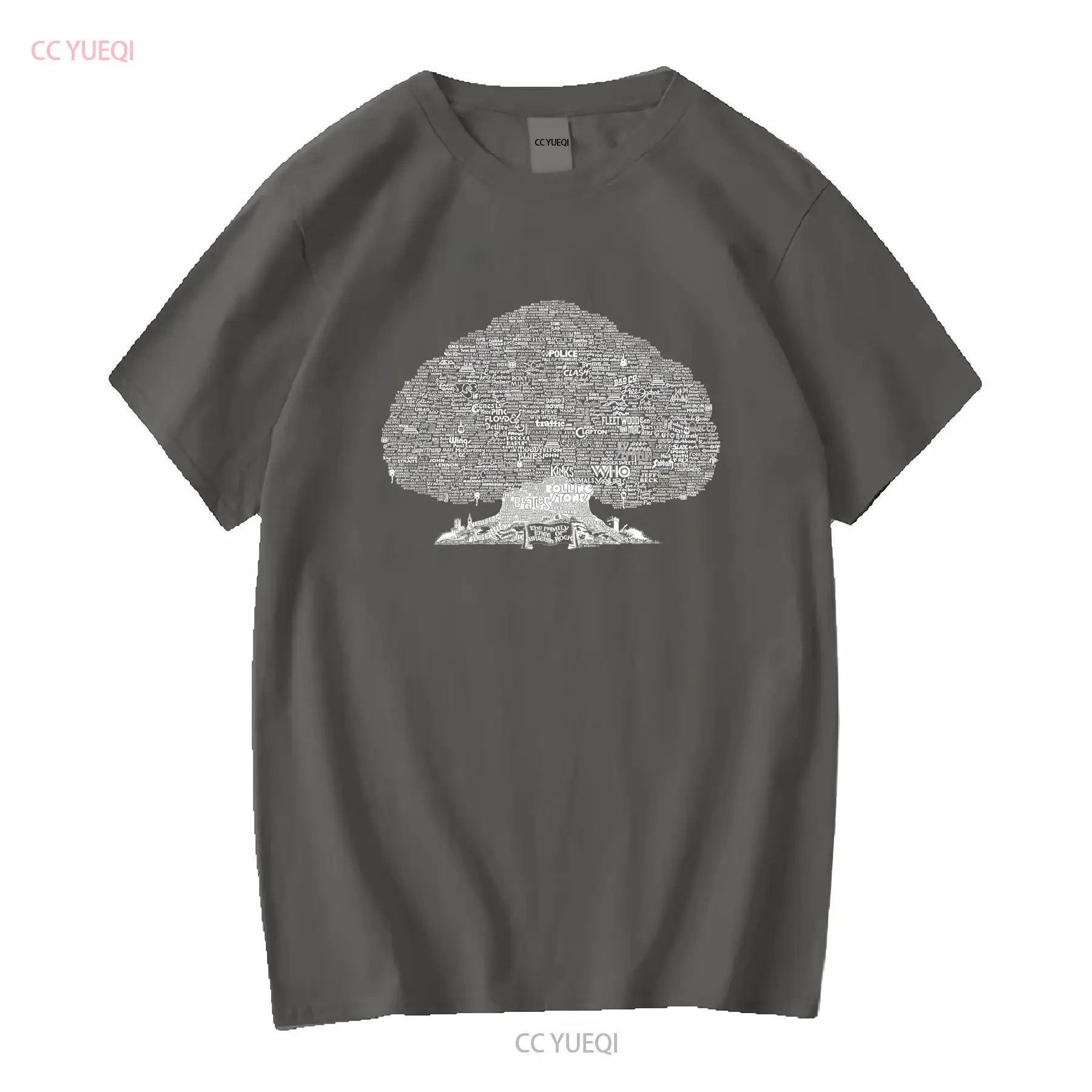 ファミリーツリー オブ ブリティッシュ ロック Tシャツ ヴ - Family Tree Print のレビューと価格