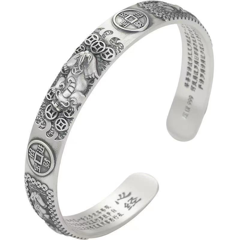 男性のためのクラシックなレトロな救命胴衣,ビーズ,ボールの彫 - Coordinates Bracelet のレビューと価格